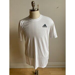 Adidas BNWOT Men logo white TShirt aeroready